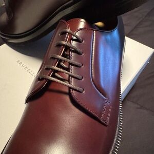 Brunello Cucinelli Men's Deep brown Oxfords